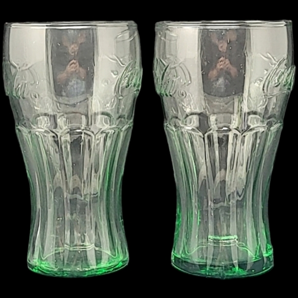 SET OF 2 COCA-COLA SODA FOUNTAIN GLASSES - Picture 2 of 7